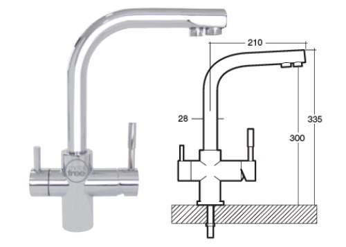 Purificateur d'eau avec robinet 3 voies